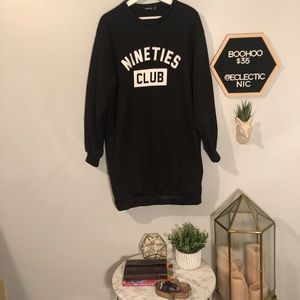 Boohoo Sweatshirt Dress